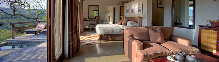 Phinda Mountain Lodge Luxury Suite Deck Lounge Phinda Private Game Reserve Big 5 Luxury Lodge African Safari South Africa