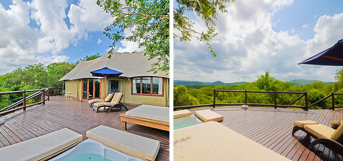 Luxury Honeymoon Tent Deck Plunge Pool Thanda Tented Safari Camp Thanda Private Game Reserve KwaZulu-Natal Luxury Game Lodge