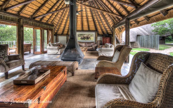 Rhino River Lodge Lounge Fire Place Manyoni Private Game Reserve Zululand Rhino Reserve KwaZulu-Natal South Africa