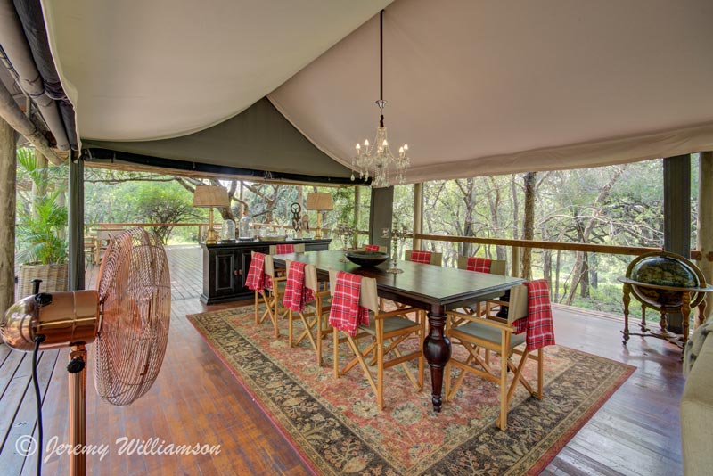 Dinning area - Rhino Sands Safari Camp, Manyoni Private Game Reserve - Hluhluwe iMfolozi Reservations